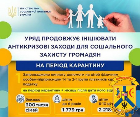 Уряд продовжує ініціювати антикризові заходи для соціального захисту громадян