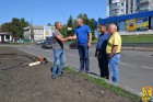 5 вересня 2022 року за ініціативи міського голови у Первомайську розпочалась реконструкція клумби на площі Визволення