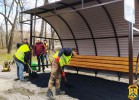  Міський голова Олег Демченко  спільно із заступником міського голови Володимиром Рябченком  перевірили  роботи по встановленню зупинок громадського транспорту