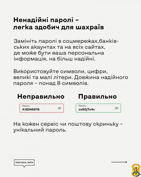 Ненадійні паролі – легка здобич для ворожих хакерів і шахраїв 